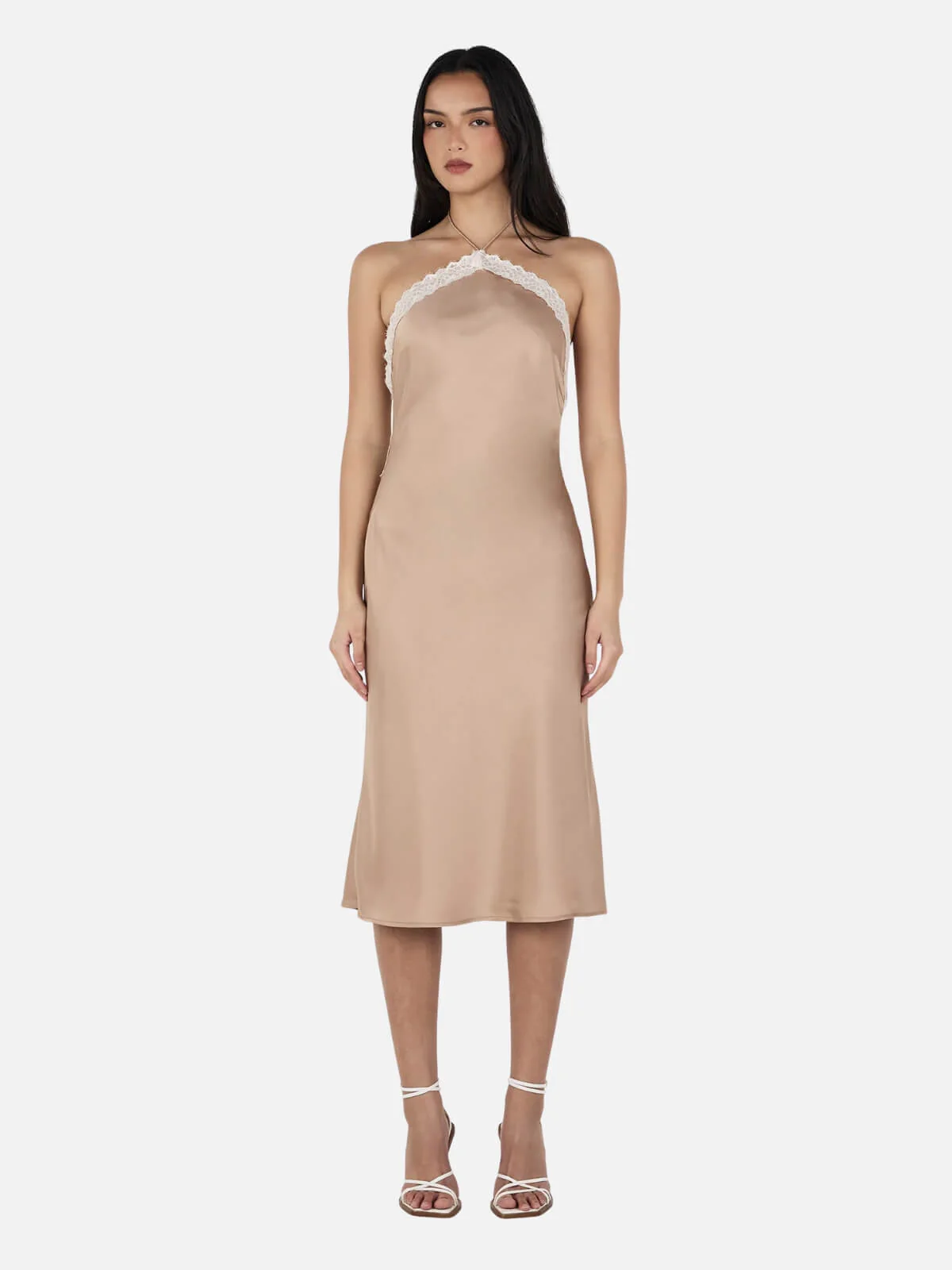 Fiorella Midi Dress - Gold