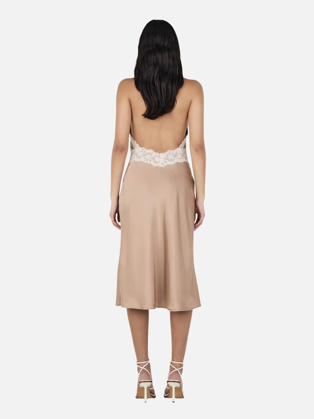 Fiorella Midi Dress - Gold - Image 2