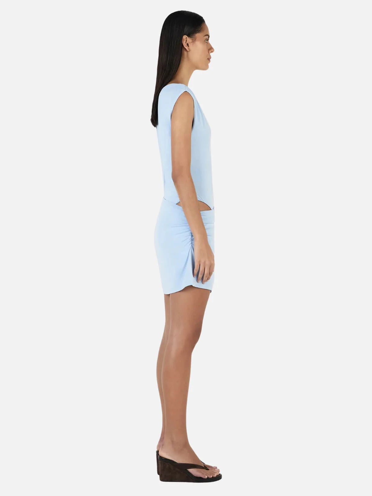 Frida Mini Dress - Sky Blue - Image 3