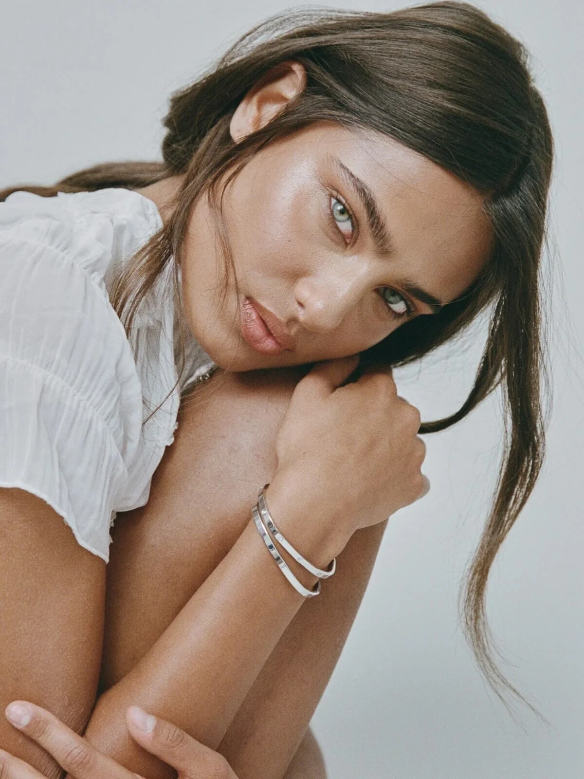 Dylan Bangle Silver - Plain - Image 2