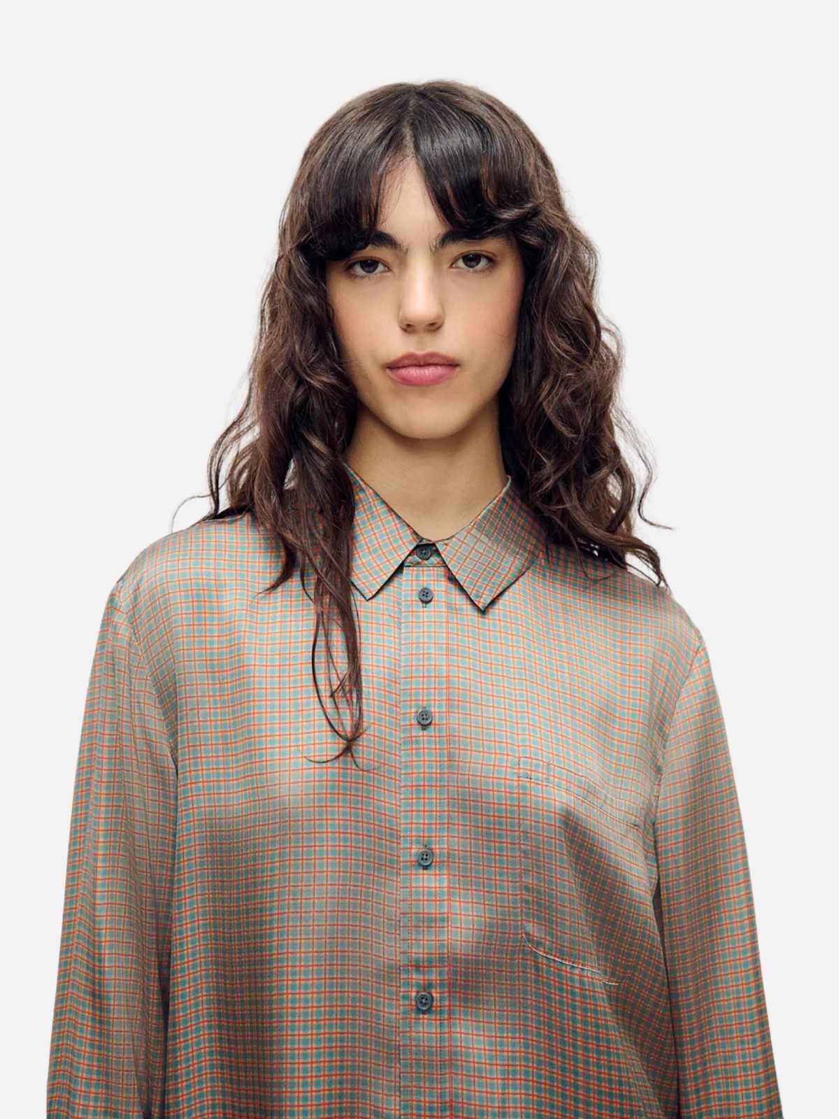 Boyfriend Shirt - Micro Plaid - Image 3