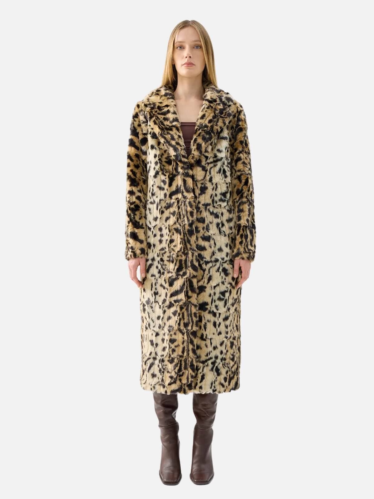 Long Song Coat - Leopard