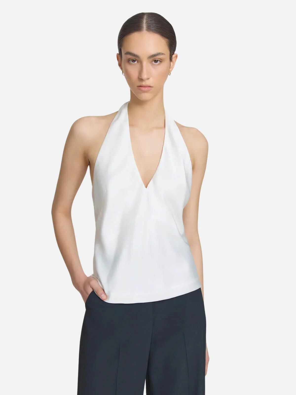 Evian Halter Top - Ivory - Image 4