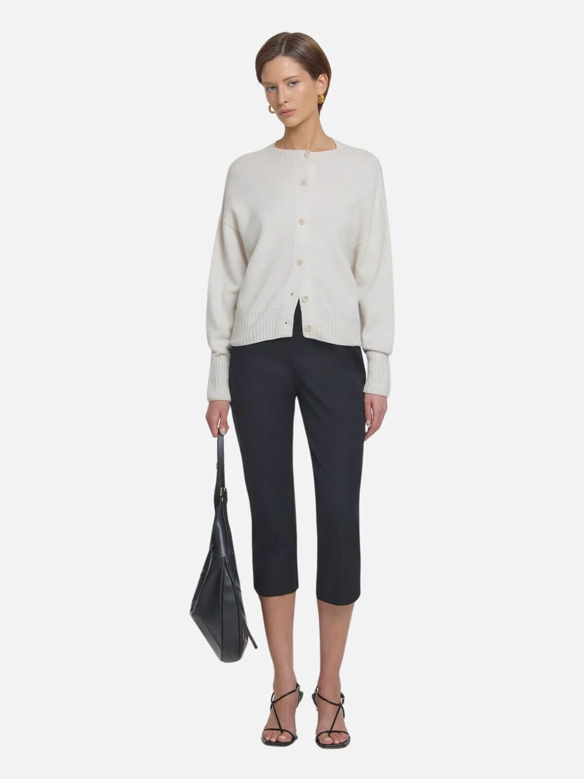 Hart Merino Cardigan - Ivory Marl