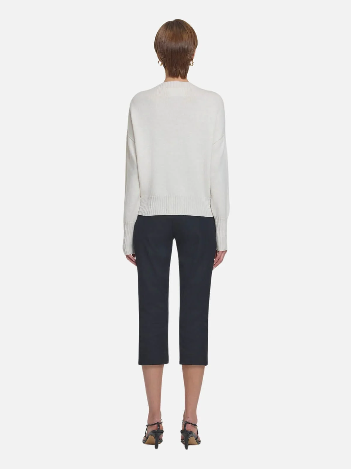 Hart Merino Cardigan - Ivory Marl - Image 2
