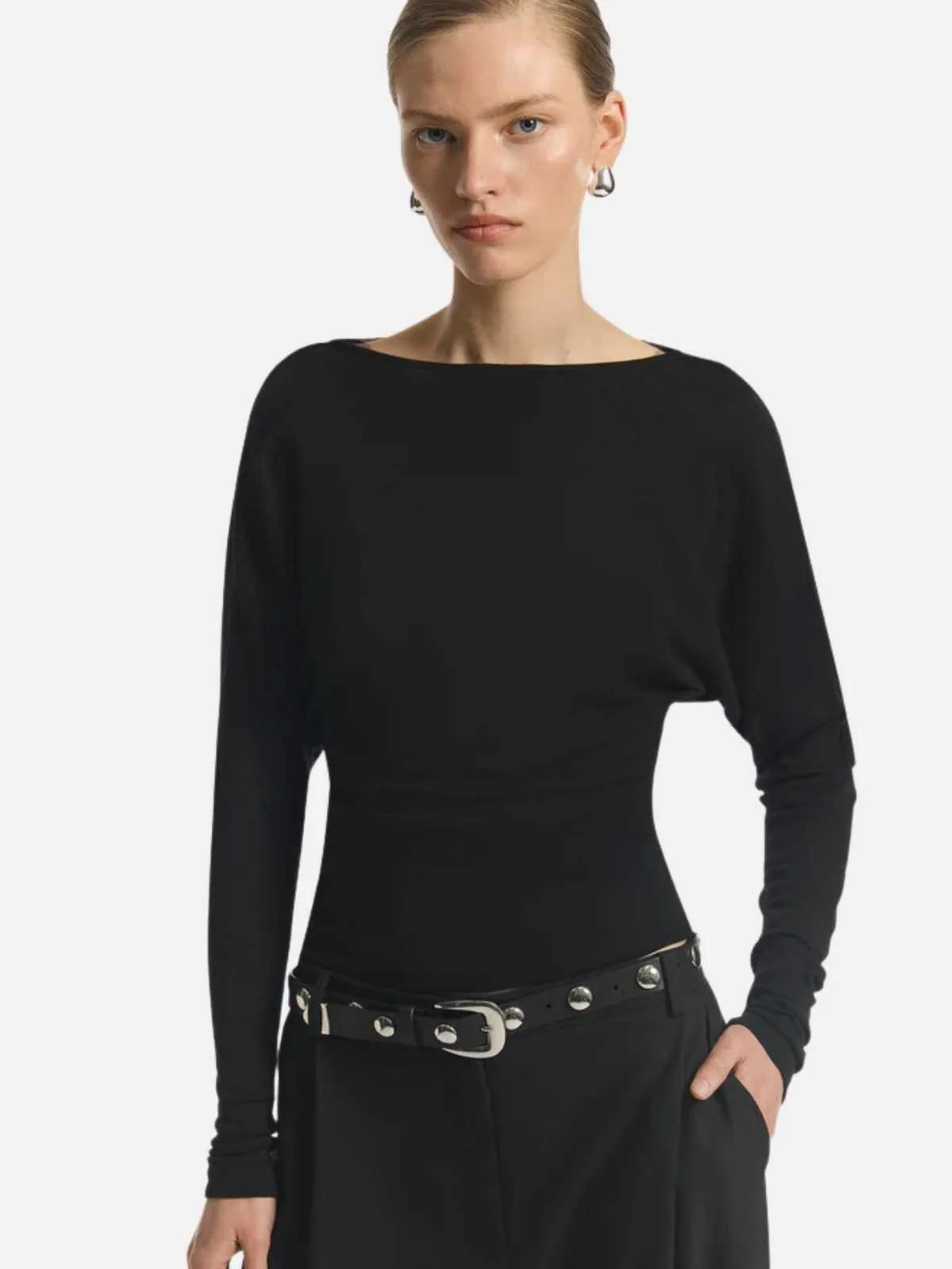 Juniper Marino Top - Black - Image 3