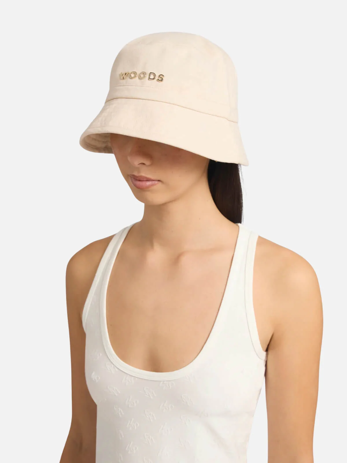 Woods Metal Bucket Hat - Ecru - Image 4